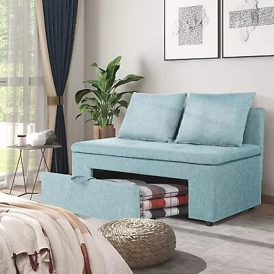 Loveseat Sofa Couch With Drawer StorageSmall Couch Love Seat Couches 2 Seaters# • $179.99