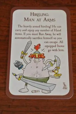 MUNCHKIN HIRELING MAN AT ARMS Promo Card Expansion Bonus Preorder Board Game GTM • $65.99