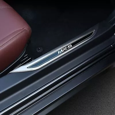 Fit 2016-2024 Mazda MX-5 Miata Door Sill Trim PlatesDoor Entry Guard Set Of ... • $172.54