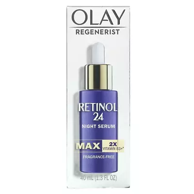 Olay Regenerist Retinol 24 Night Serum MAX  Fragrance-Free 40 Ml • $32.95