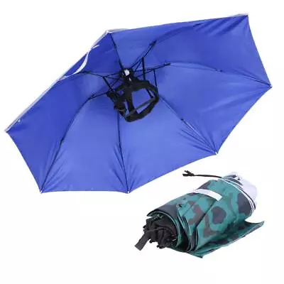 Head Umbrella Anti-UV Anti-Rain Outdoor Travel Fishing Umbrella Hat • $12.39