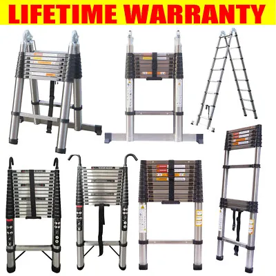 £21.50 • Buy Telescopic Ladder Extendable Step Ladder Folding Multi Purpose Extension Ladders