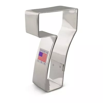 Number Seven Cookie Cutter #7 Ann Clark 3.4 InchesTin Plated Steel • £6.80