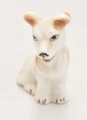 Vintage Jack Russell Terrier Dog Figurine Statue Ornament Decorative Ceramic • £10.95