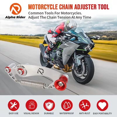 Motorcycle Chain Slack Adjuster Tool Dirt Bike Chain Tension Checking Adjusting • $44.99