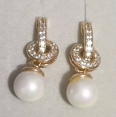 Xuping Pearl Gold Earrings • £4.99