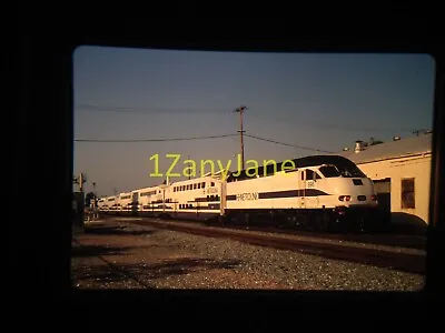 7R18 TRAIN SLIDE Railroad 35MM Photo METROLINK 898 ORANGE CALIFORNIA 4-16-10 • $9.95