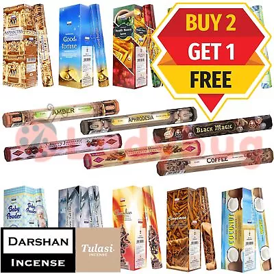 Incense Stick Sticks Scents Darshan / Tulasi Hexagon Meditation Aroma Fragrance • $2.25