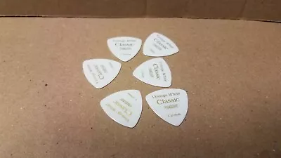 Lot Of 6 Pickboy 1.20mm Vintage White Classic Triangle Guitar Picks OOP • $12.50