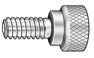 Zoro Select Z1062 Thumb Screw 1/4 -20 Thread Size Round Black Oxide Steel • $4.49