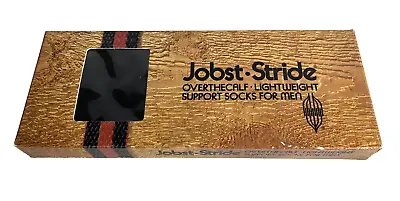 Vintage JOBST STRIDE Lightweight Support Socks For Men Black Ex Large XL New NOS • $14