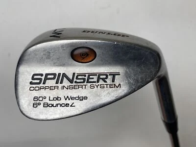 $14.90 • Buy Dunlop Spinsert Lob Wedge LW 60* 6 Bounce Wedge Steel Mens -2.5  RH
