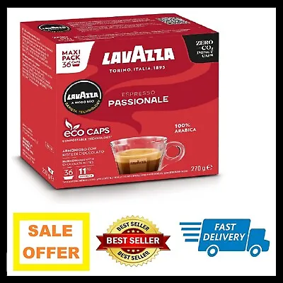 Lavazza A Modo Mio Passionale Coffee Pods Espresso 100% Arabica 36 Capsules • £10.99