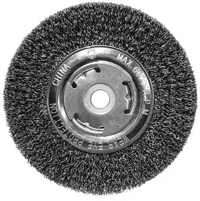 Century Drill & Tool 76864 Crimped Wire Bench Grinder Wheel 6  Coarse - Wide • $17.05