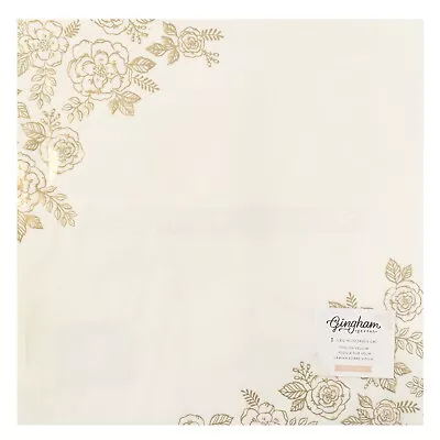 Gingham Garden Specialty Paper 12 X12 -Vellum W/Foil Accents - 5 Pack • $20.71