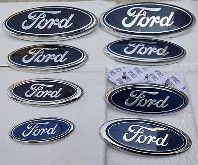 FORD Focus Mondeo Transit 225/175/150/145/115MM BLUE&BLACK GRILLE BADGE EMBLEM • $18.33