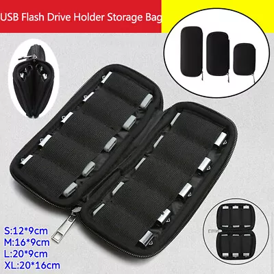 USB Flash Drive Holder Storage Bag Memory Stick U Disk Organizer Protective Case • $9.03