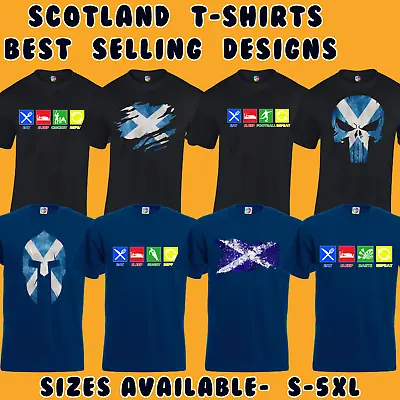 £4.99 • Buy Mens Scotland T-shirt Scottish Patriotic Design Flag Fan Football Rugby Top New
