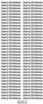 £0.99 • Buy Black Peel Offs - Small - Merry Christmas - 360