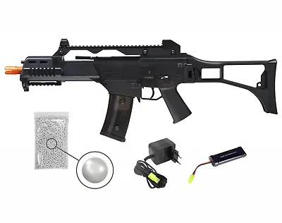 Umarex HK G36C Black AEG Airsoft Rifle With Pack Of 1000 6mm BBs Bundle • $204.95