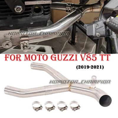 For Moto Guzzi V85 TT 2019-2021 Exhaust Pipe Connecting Middle Link Tube Slip On • $143.24