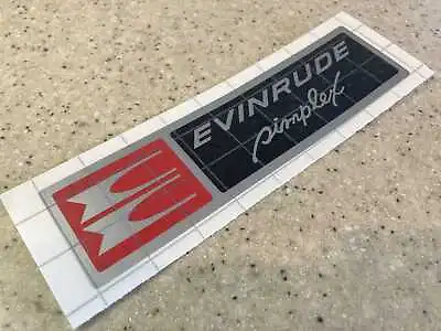 Evinrude Vintage Outboard Motor Control Box Decal Simplex + FREE Shipping! • $14