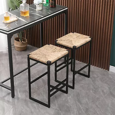 Set Of 2 Backless Bar Stools Counter Height Bar Stools Kitchen Dining Chairs • $94.99