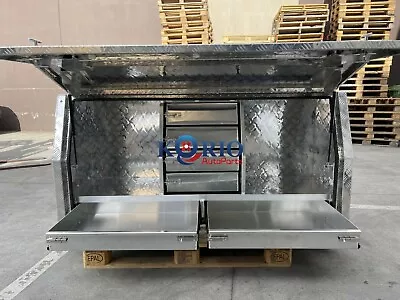 $1750 • Buy Full Side Open Aluminium Toolbox With 6 Drawers Ute Truck Tool Box 1700 600 850
