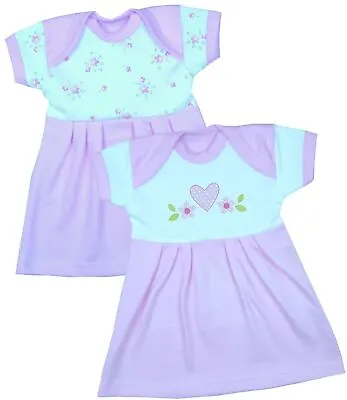 Babyprem 2 Girls Premature Baby Dress Preemie Early Tiny Clothes Pink  1-3-5-8lb • $21.12
