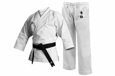 Adidas White WKF Approved Club Karate Gi Suit Adults Children's Boys Girls Kids  • £35.09