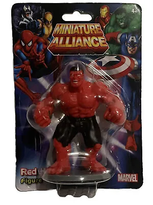 2013 Marvel Miniature Alliance RED HULK Action Figure 3  New And Sealed • $22.50