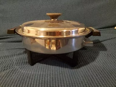 Vintage 17884 Lifetime Cookware Webalco Electric Skillet Stainless Steel Works • $32