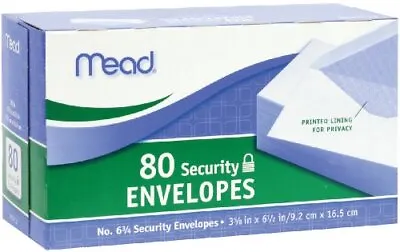 80 Security Envelopes White Letter Mailing Shipping Confidential 3-5/8”x 6-1/2” • $9.60