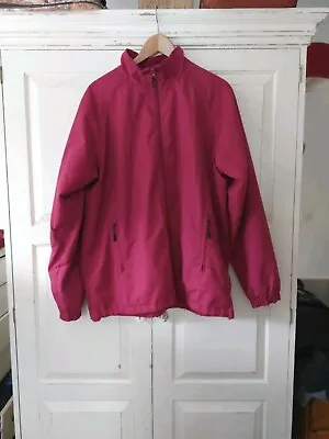 Cotton Traders  Ladies Size L   Wild Berry Fleece Lined Lightweight Raincoat  • £12.50