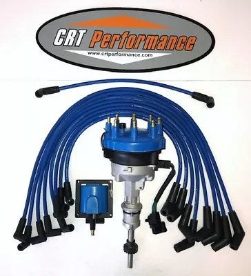 1991-1995 Ford 5.0l 302 Efi Distributor + 48k Coil + Blue Usa Plug Wires  • $169.89