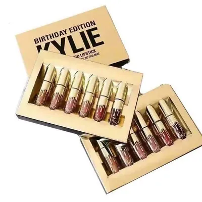 $34.95 • Buy Kylie Jenner 6 Pcs Birthday Edtion Matte Liquid Lipstick Full Size