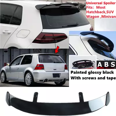 Universal Rear Roof Spoiler Top Wing Lip Gloss Black Fit For VW R32 2003-2004 • $84.29