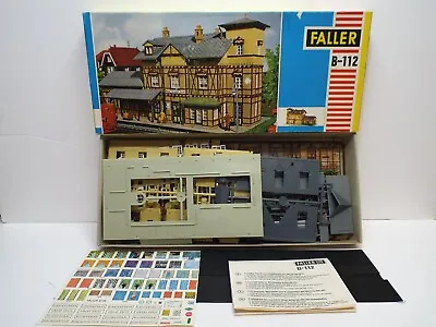 Faller B-112 Ho Scale Railway Station Building Excellent Complete Boxed (k893) • £45