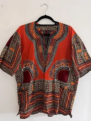 £15.99 • Buy Men Dashiki African Shirt From Tanzania - Size L