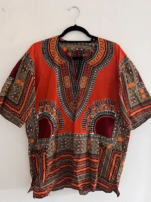 £15.99 • Buy Men Dashiki African Shirt From Tanzania - Size L
