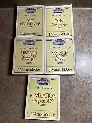 Thru The Bible J Vernon McGee Mix Of 5 Books • $21.99