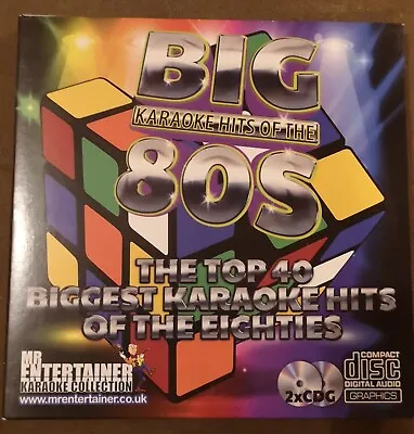 80's Karaoke. Mr Entertainer Big Hits Double CD+G/CDG Disc Set.  • £11