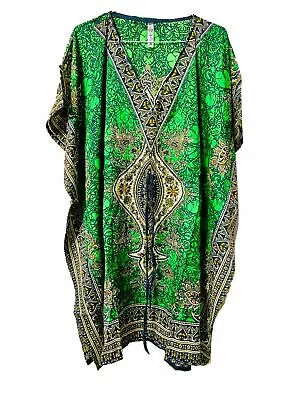 $12.41 • Buy Free Size Women Caftan Top Dress Gown New Short Kaftan Dress Hippy Boho Maxi,