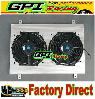 Aluminum Radiator Fan Shroud Fit For 1979-1993 FORD MUSTANG New With 2 Fans • $103