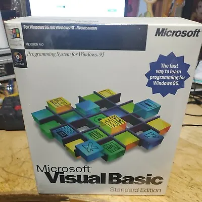 Microsoft Visual Basic 4.0 Standard Edition Full Retail Package -Factory Sealed • $79.99