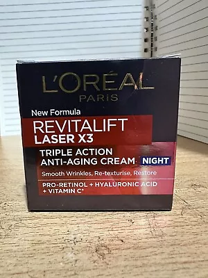 L'Oreal Revitalift Laser Renew Anti-Ageing Night Cream Mask - 50ml • £11.07