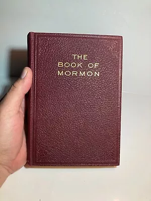 The Book Of Mormon Hardcover 1920 Nephi 3 And Connot Errors Antique Collectable • $152.50