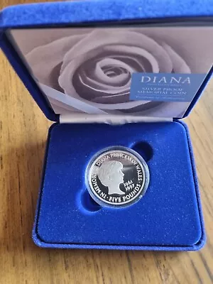 1999 UK Silver Proof £5 Five Pounds Coin - 28.3g :  Princess Diana • £18