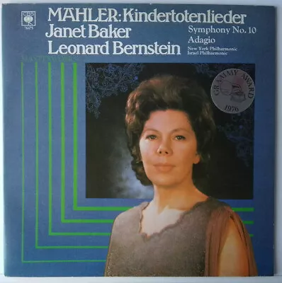 Mahler Janet Baker Kindertotenlieder · Symphony No. 10-Adagio CBS – 76475 LP G • £4.99