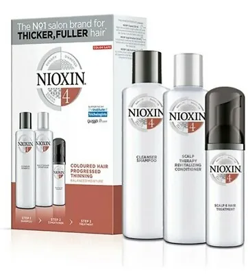 Nioxin System 4 Starter Kit For Progressed Thinning Coloured Hair Aus Stock • $39
